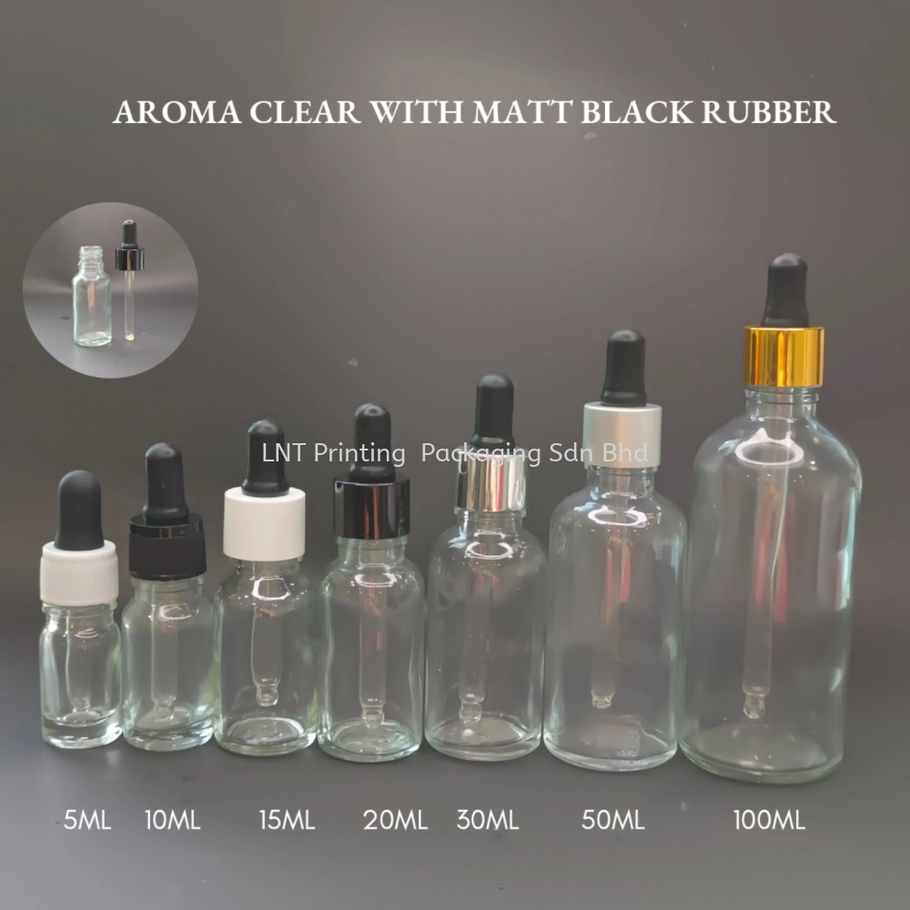 Aroma Clear With Matt Black Rubber