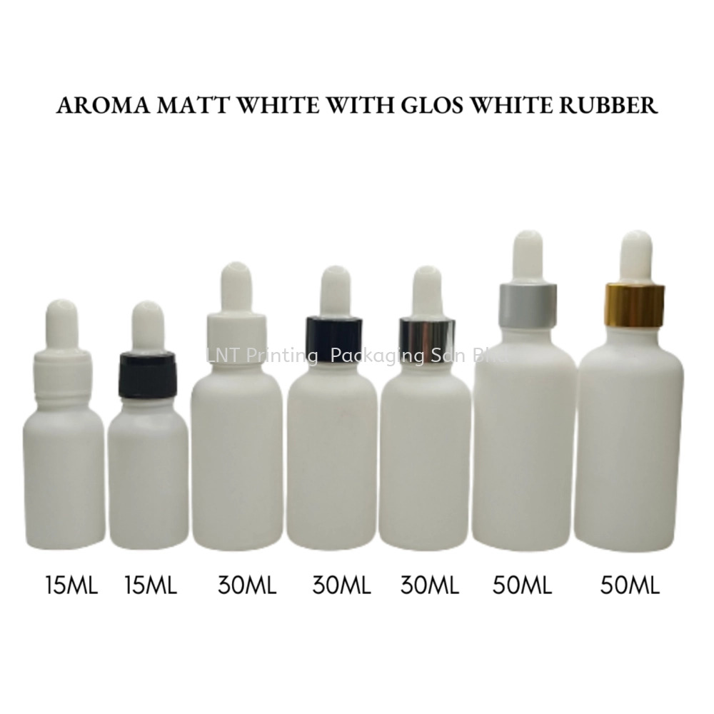 [Aroma Matt White] Aroma Matt White Bottle with Dropper Gloss White Rubber