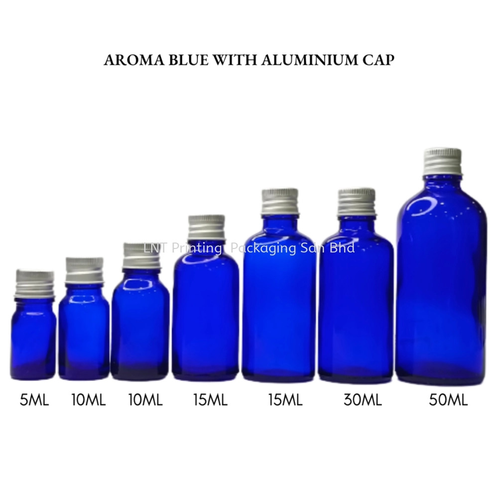 Aroma Blue Bottle with Aluminium Cap