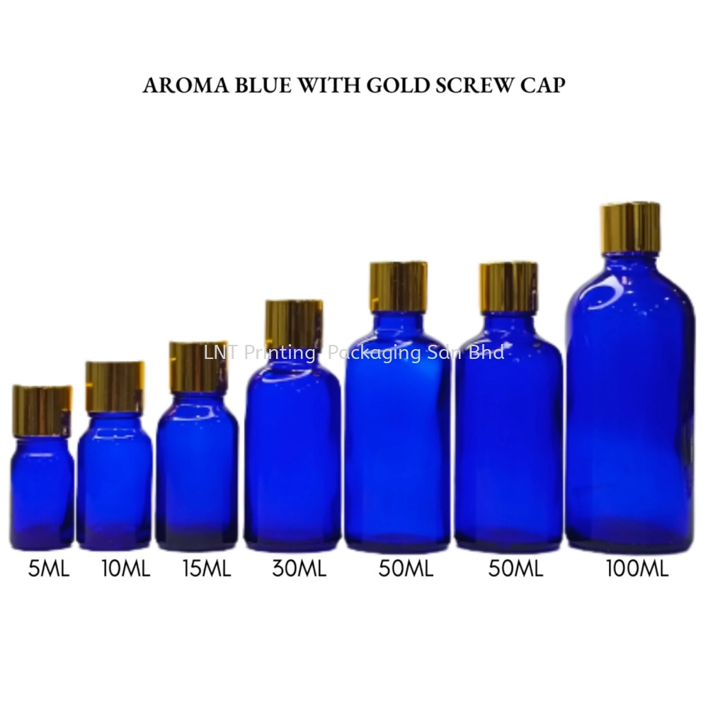 Aroma Blue with Gold Screw Cap