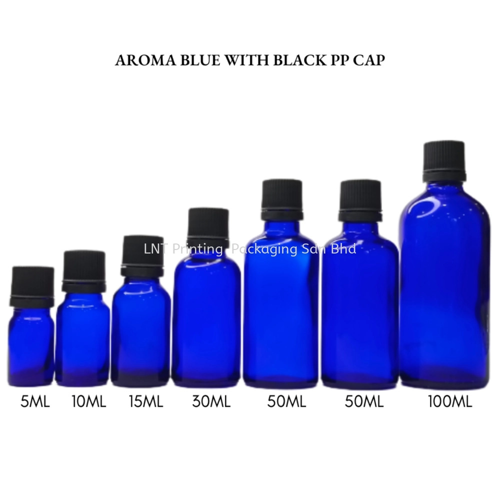 [Aroma Blue] Aroma Blue Bottle with Black PP Cap