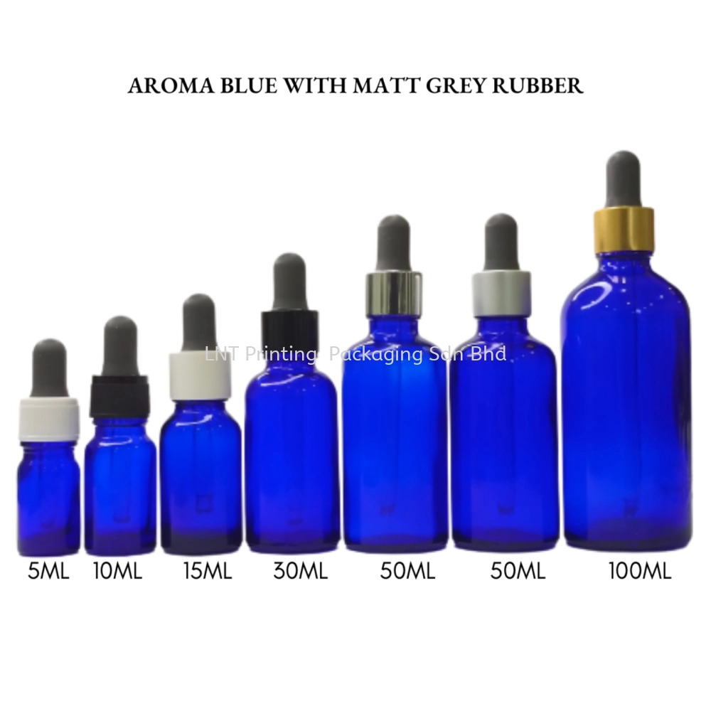 [Aroma Blue] Aroma Blue Bottle with Matt Grey Rubber
