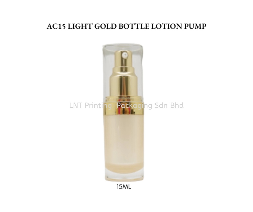 [Acrylic Bottle] AC15 LIGHT GOLD ACRYLIC BOTTLE