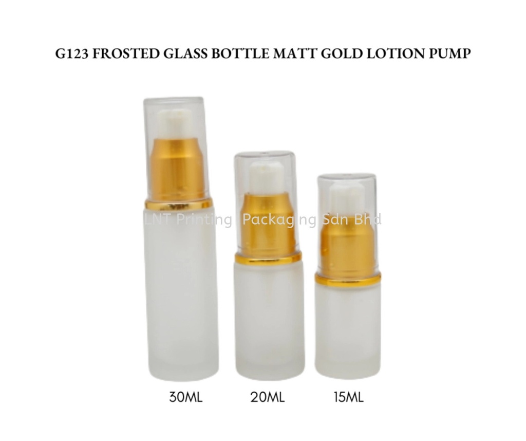 G123 GLASS BOTTLE LOTION PUMP