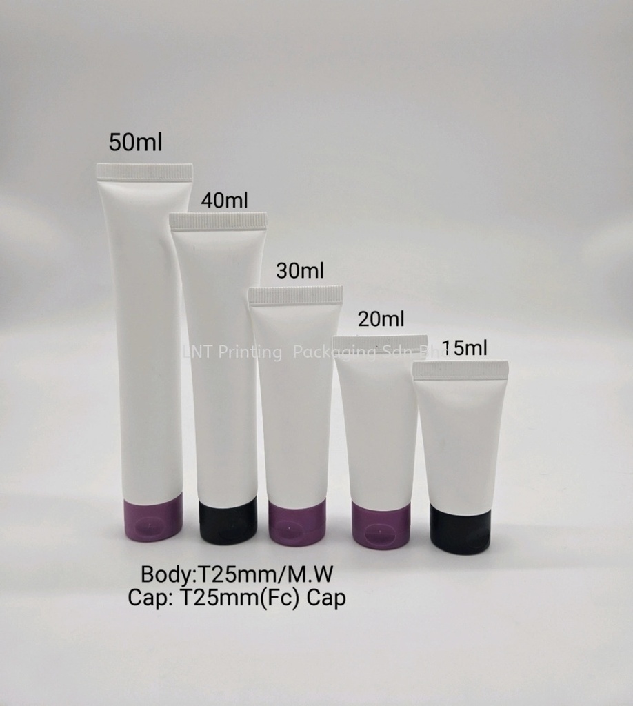 T25mm Matt White soft tube with Matt Flip cap