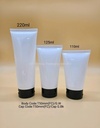 T50mm Glossy white soft tube with Glossy Black Flip cap