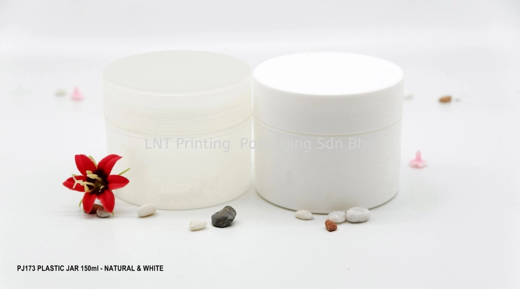 [Plastic Jar] PJ173 PLASTIC JAR - 150ml (NATURAL & WHITE)