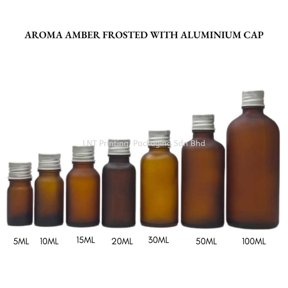 Aroma Amber Frosted With Aluminium Cap