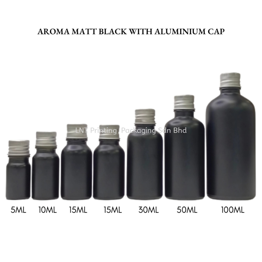 [Aroma Matt Black] Aroma Matt Black Bottle with Aluminium Cap