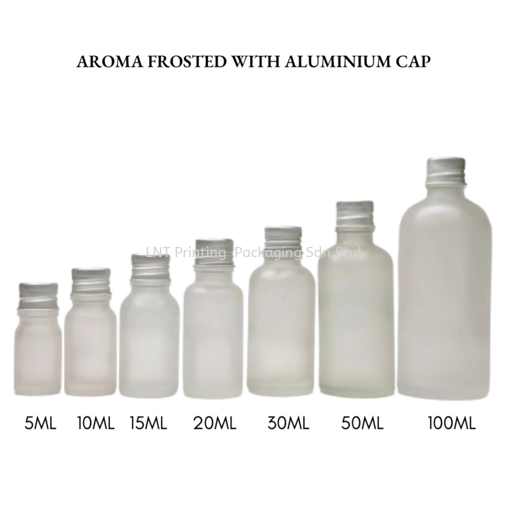 Aroma Frosted Bottle with Aluminium Cap