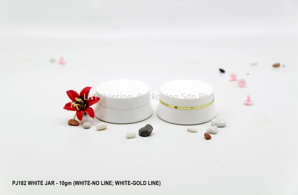 [Plastic Jar] PJ182 WHITE JAR-10gm