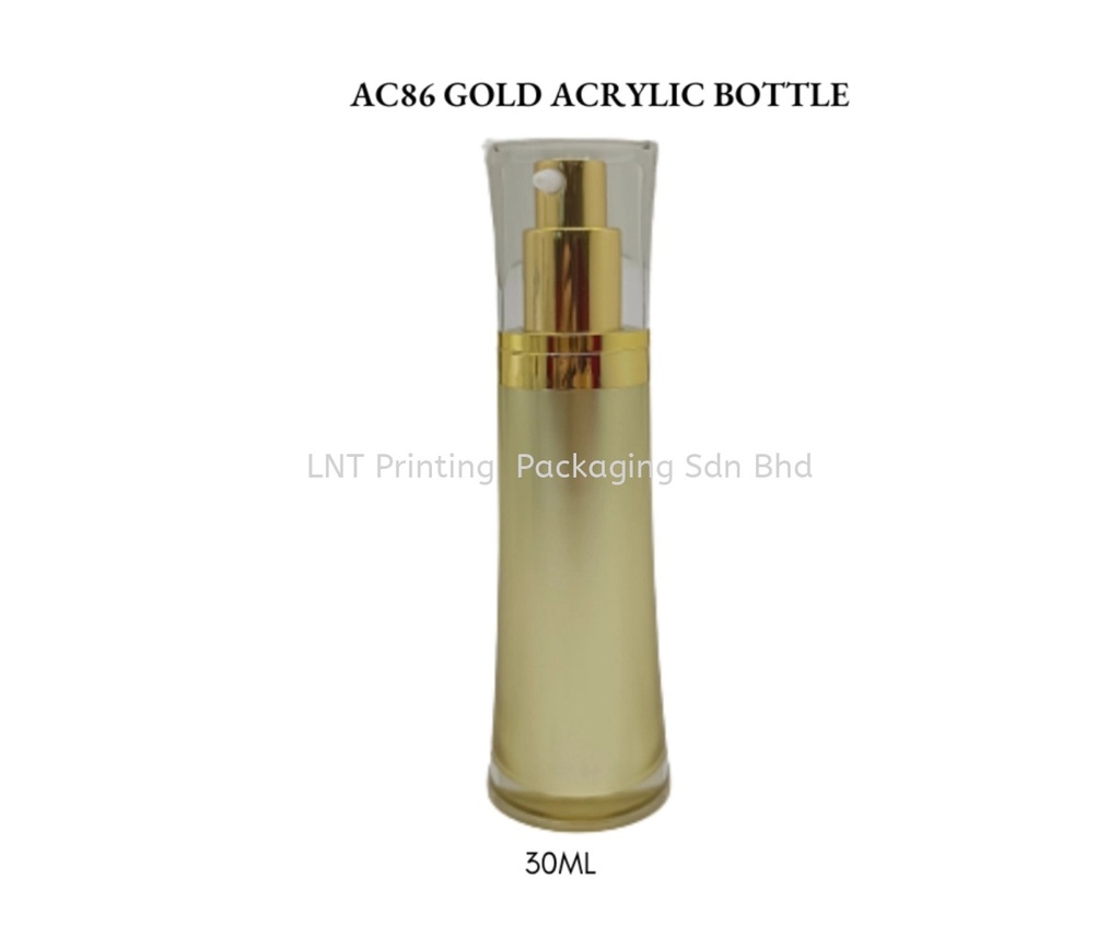 [Acrylic Bottle] AC86 GOLD ACRYLIC BOTTLE WITH PUMP