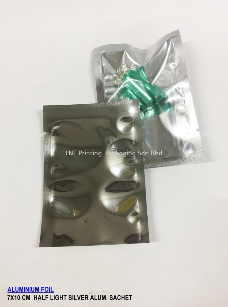 7X10 CM HALF LIGHT SILVER ALUM SACHET
