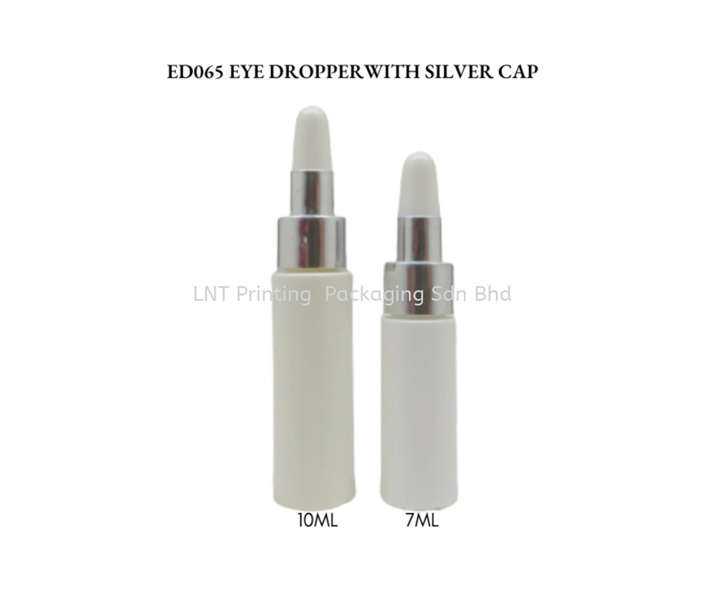 ED065 EYE DROPPER BOTTLE WITH SILVER CAP