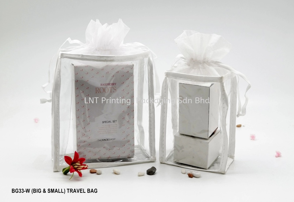 [Travel Bag] BG33 WHITE LINE TRAVEL BAG