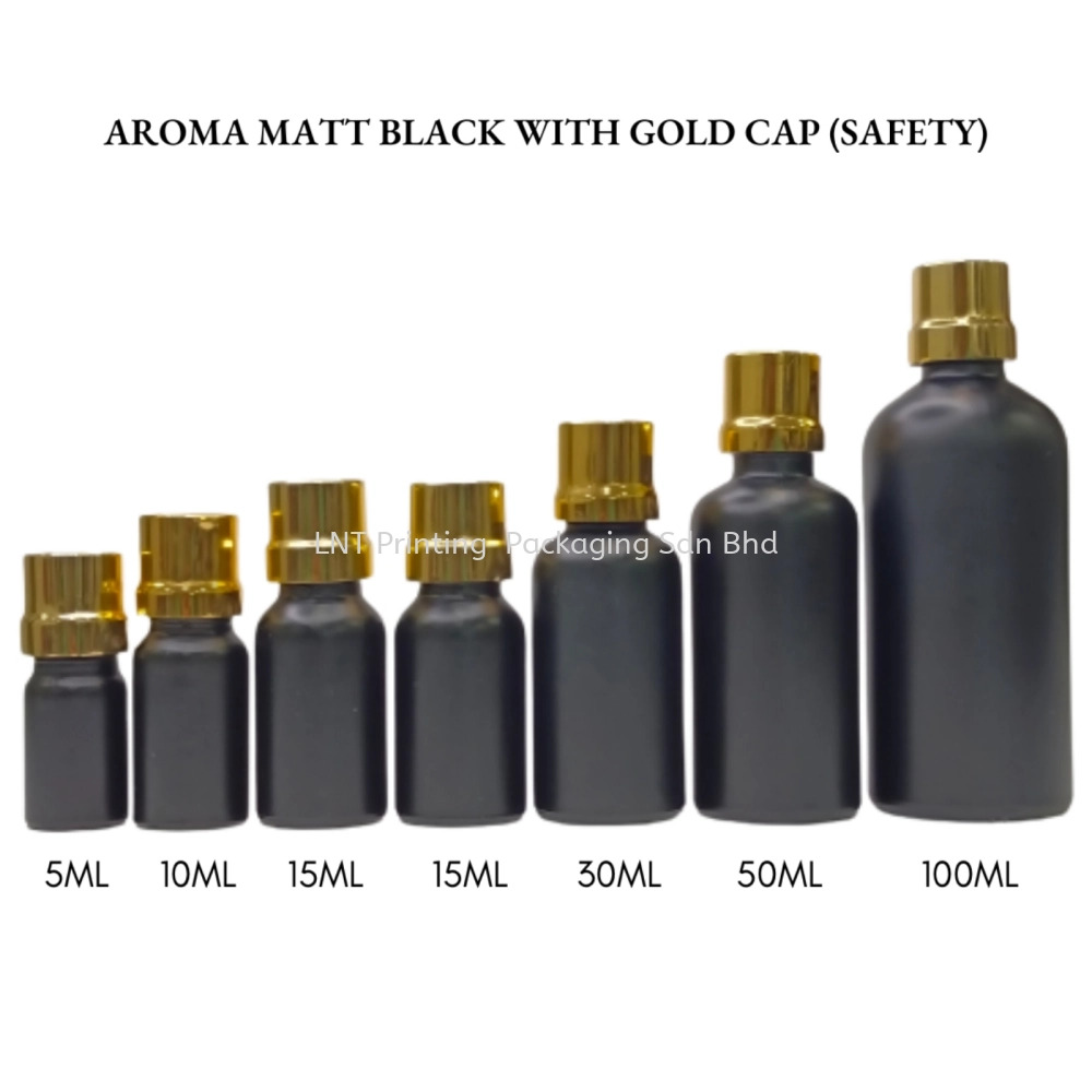 Aroma Matt Black With Gold Cap (SAFETY)
