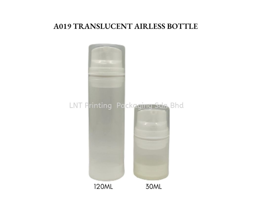 A019 TRANSPARENT AIRLESS BOTTLE