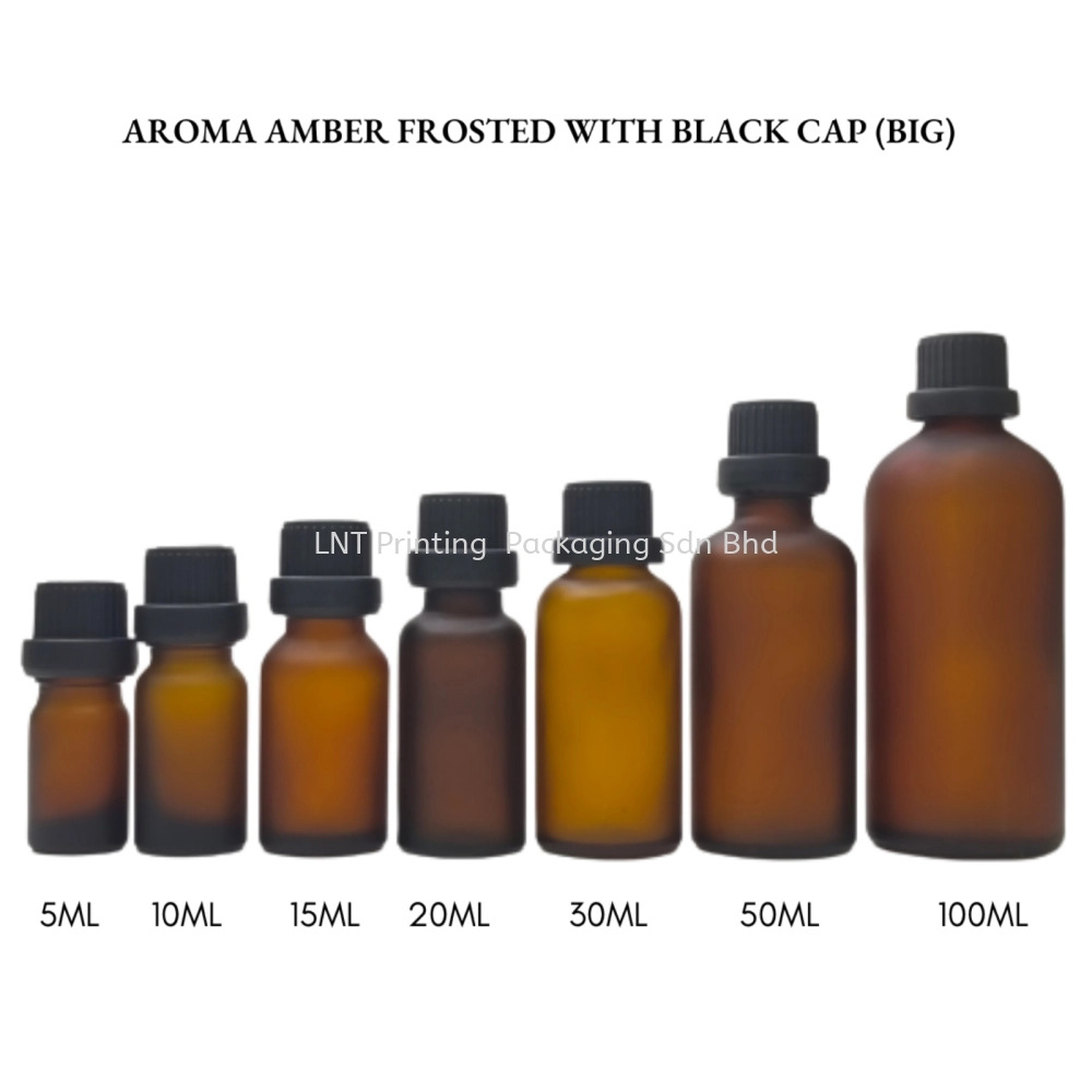 Aroma Amber Frosted With Black Cap (BIG)