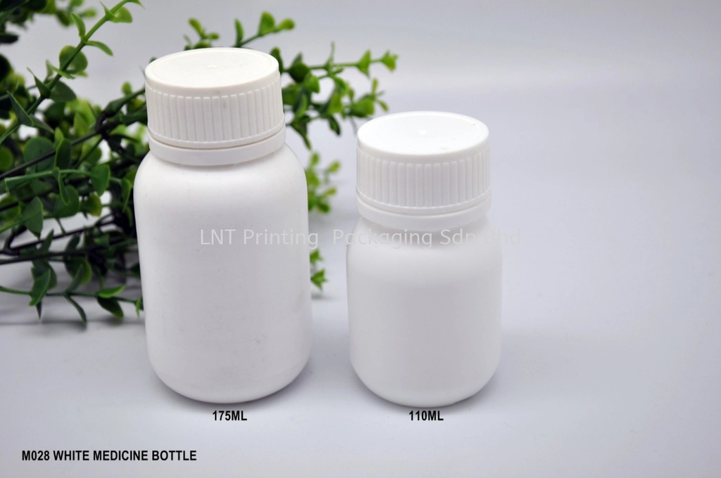 [Medicine Bottle & Eye Dropper] M028 WHITE MEDICINE BOTTLE