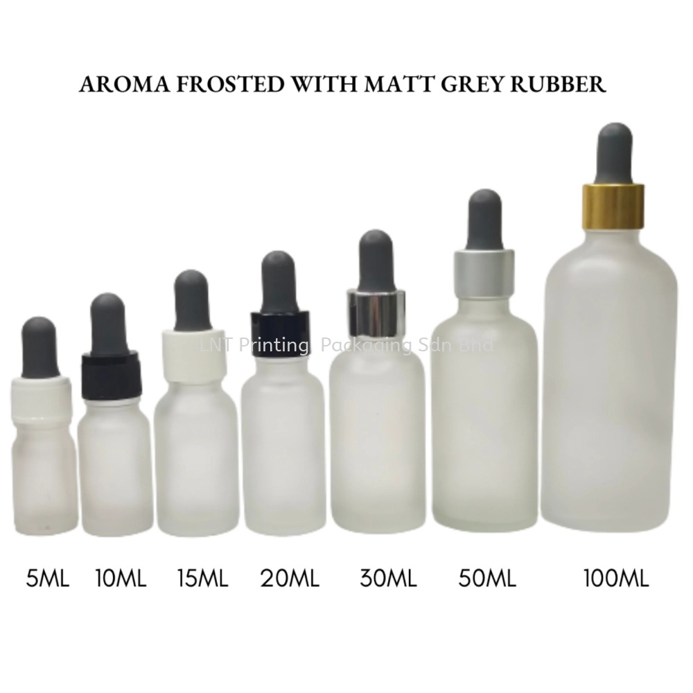 [Aroma Frosted] Aroma Frosted Bottle with Matt Grey Rubber