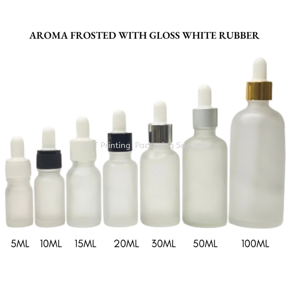 [Aroma Frosted] Aroma Frosted Bottle with Gloss White Rubber