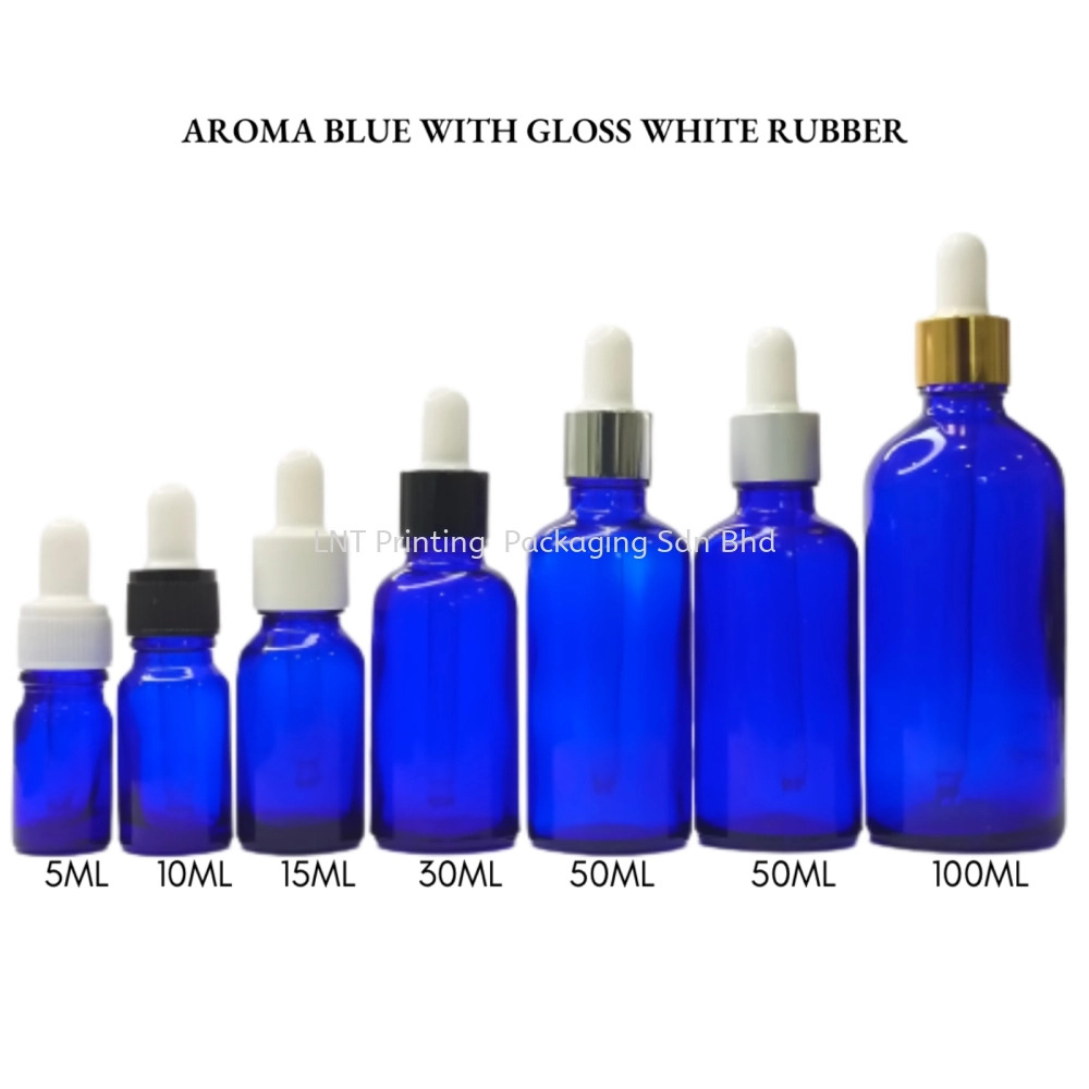 [Aroma Blue] Aroma Blue Bottle with Gloss White Rubber