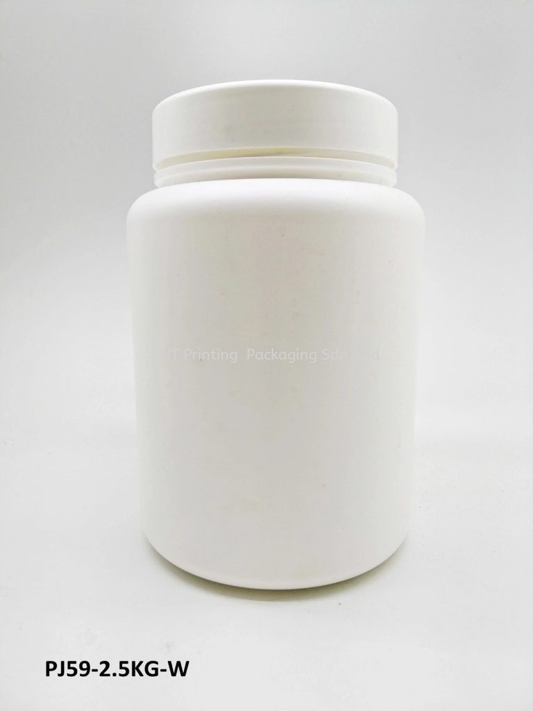 [Plastic Jar] 2.5KG WHITE PLASTIC JAR