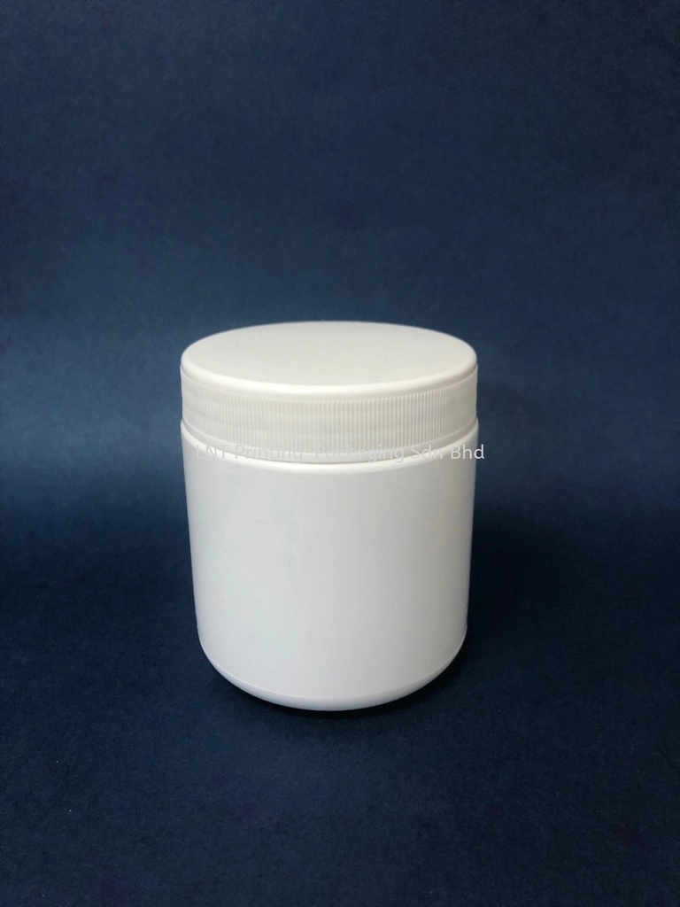 [Plastic Jar] PJ148/300w. 300gm White Plastic Jar