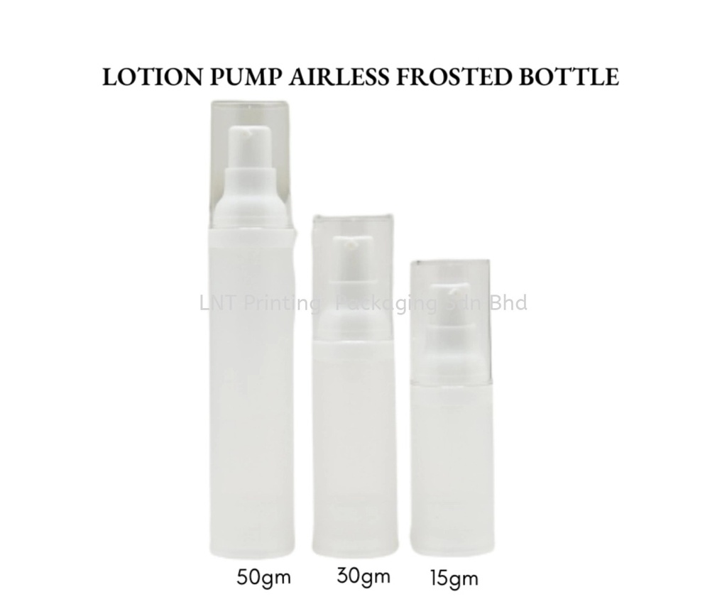 [Airless Bottle] A007/50,30,15F-W.LP. Frosted Airless Lotion Bottle