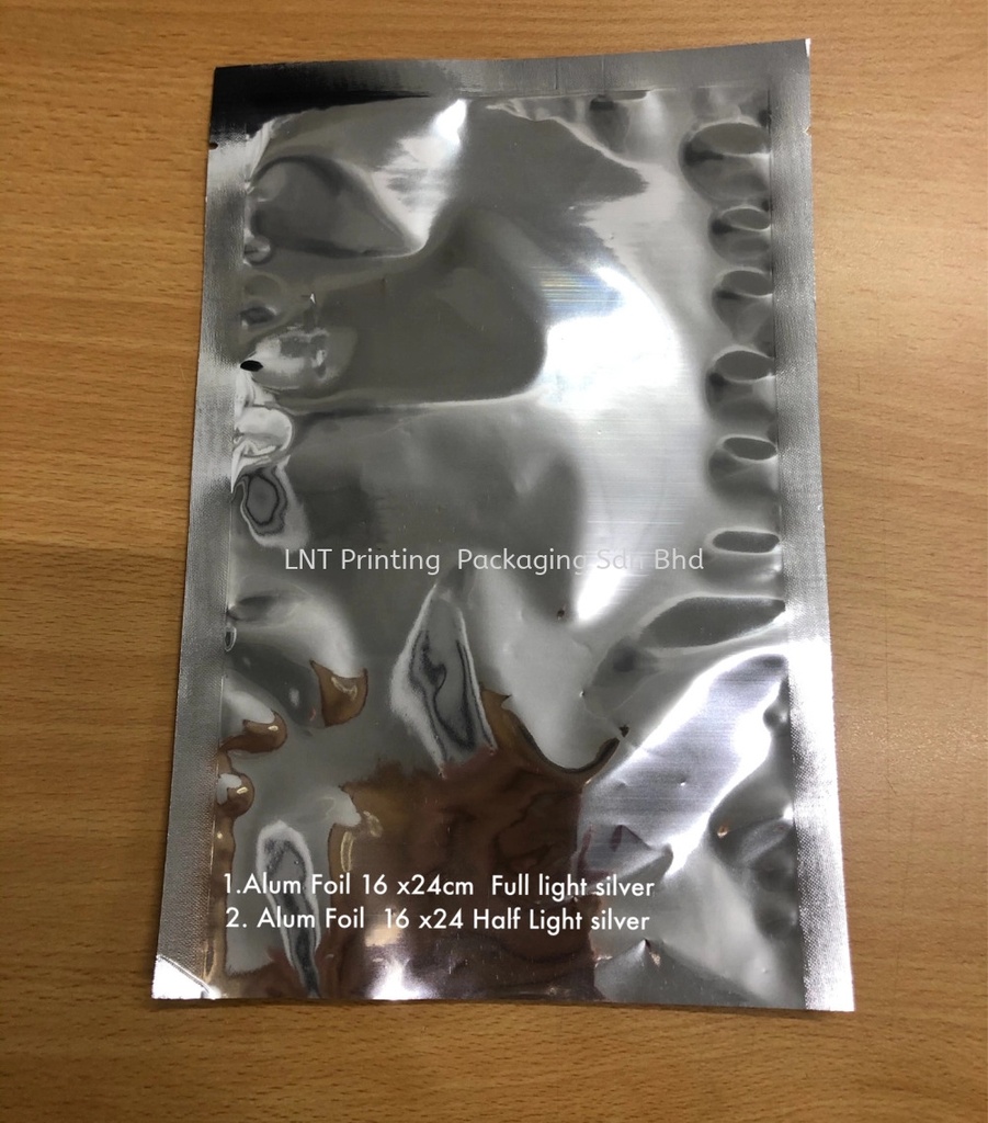 16x24cm Full/Half  Light Silver Sachet