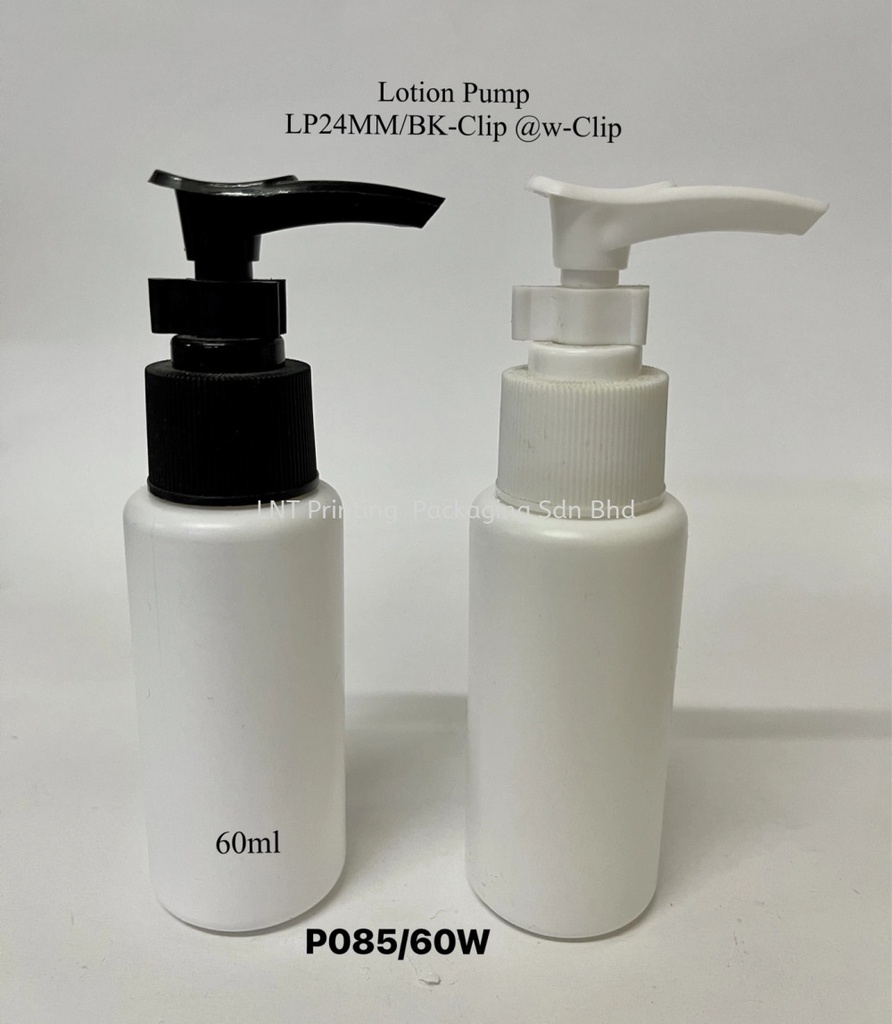 [24mm] 60ml White Bottle With Pump