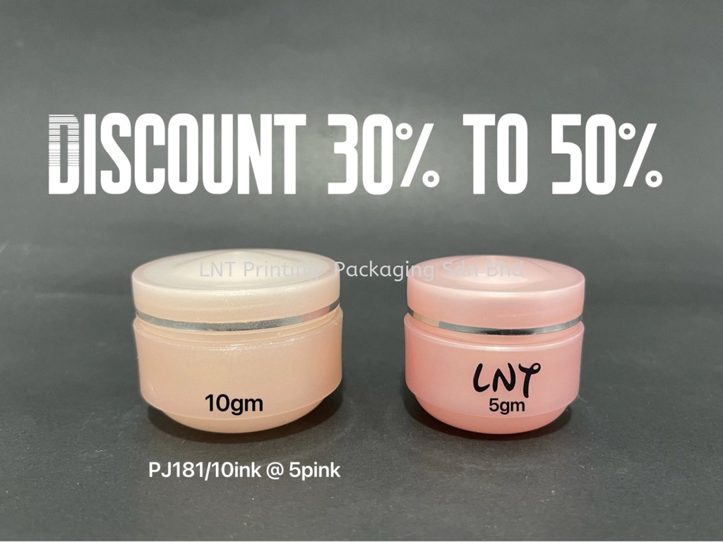 10gm & 5gm Pink Jar With Silver Line