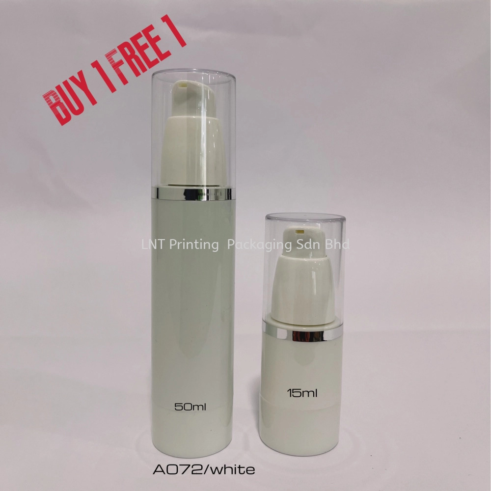 50ml /15ml White Airless Bottle