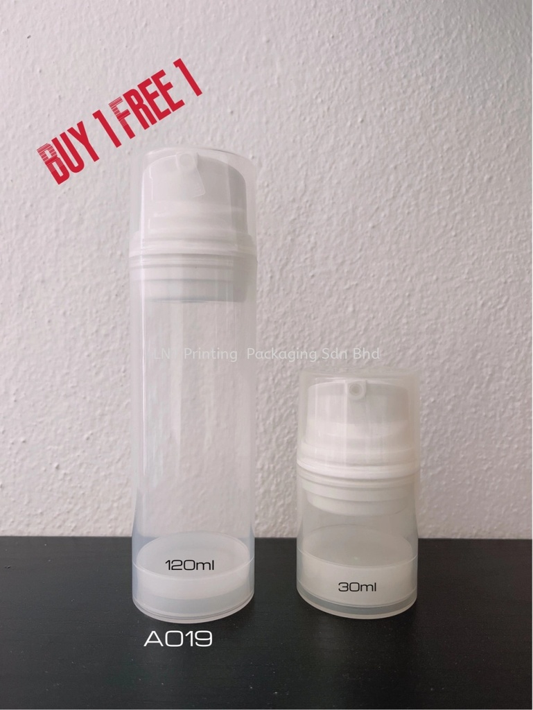 120ml/30ml Transparent Airless Pump