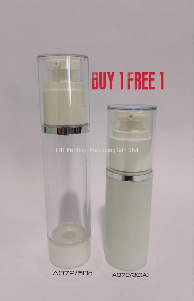 [Clearance Stock] 50ml/30ml Clear And White Airless Bottle