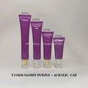 T25MM GLOSSY PURPLE WITH ACRYLIC CAP