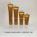 T25MM GLOSS GOLD WITH ACRYLIC CAP