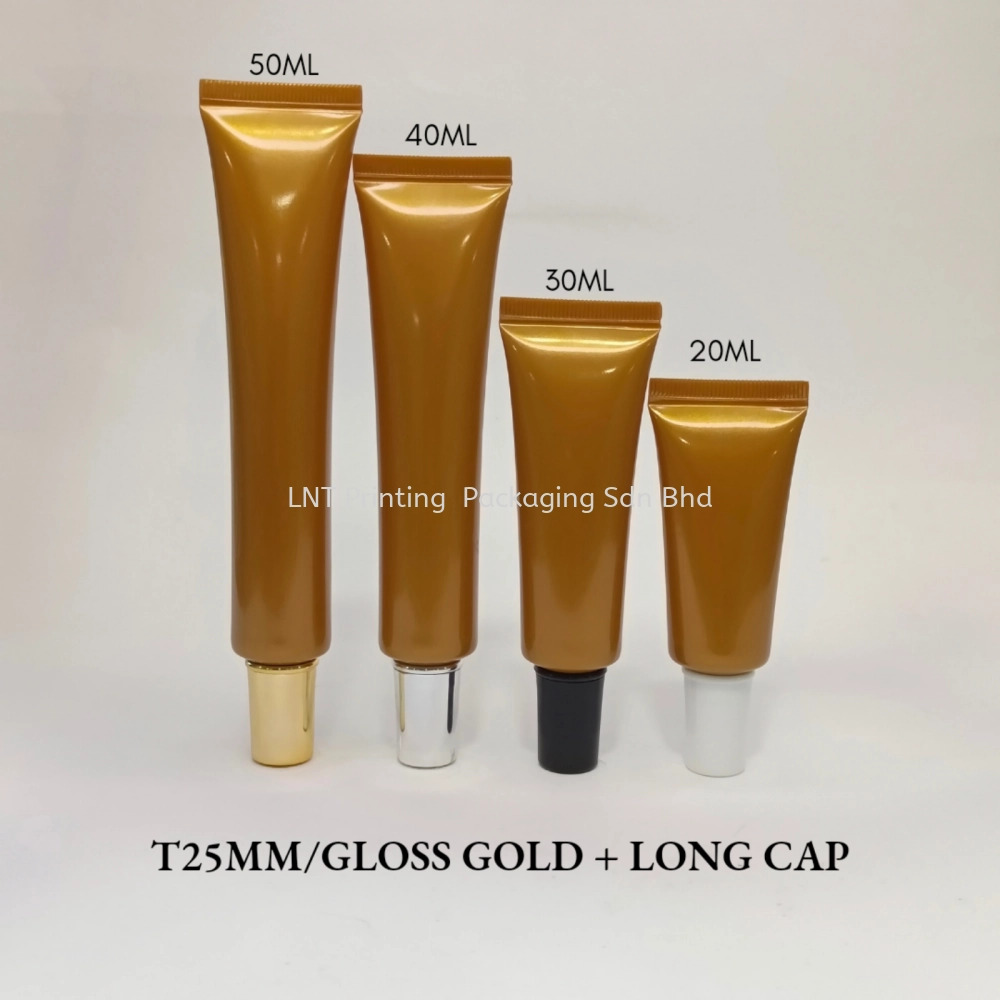 [T25MM Gold Soft Tube] T25MM GLOSS GOLD WITH LONG CAP