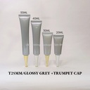 T25MM GLOSSY GREY WITH TRUMPET CAP