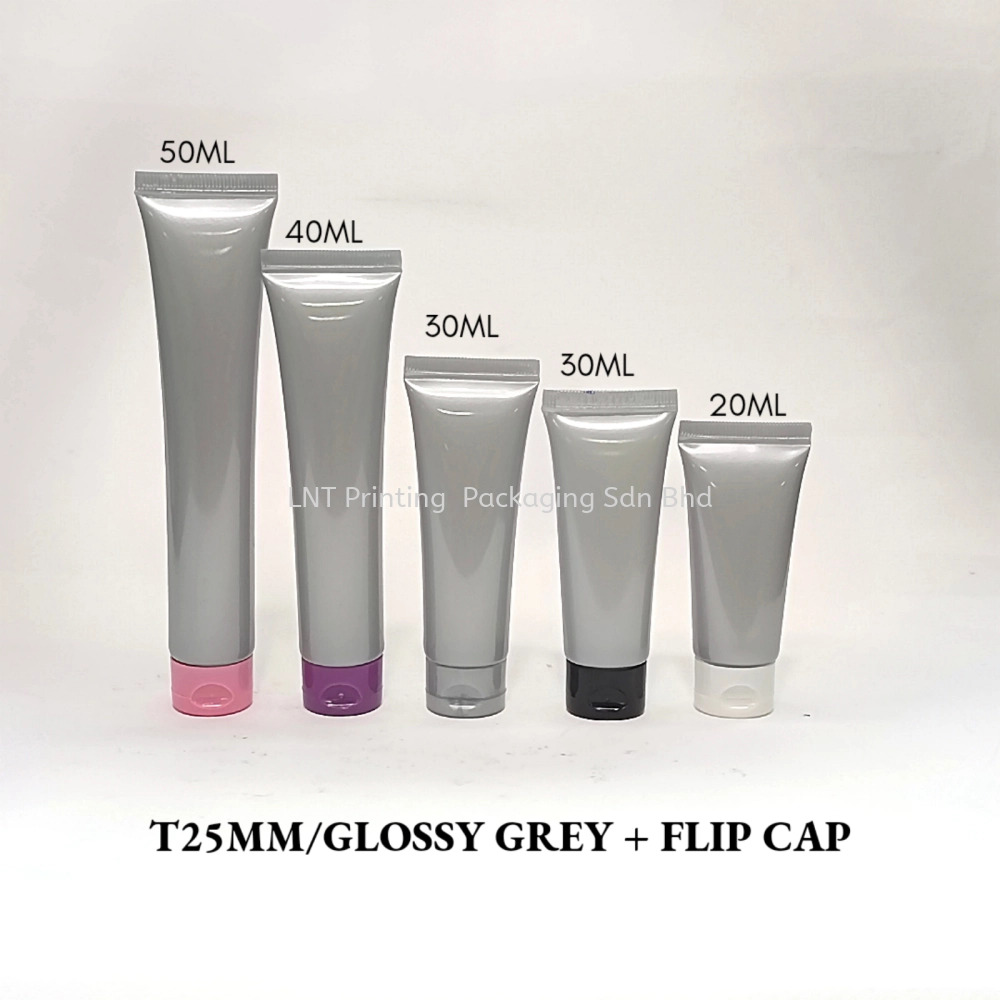 T25MM GLOSSY GREY WITH FLIP CAP