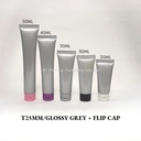 T25MM GLOSSY GREY WITH FLIP CAP