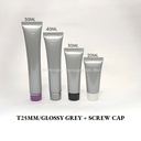 T25MM GLOSSY GREY WITH SCREW CAP