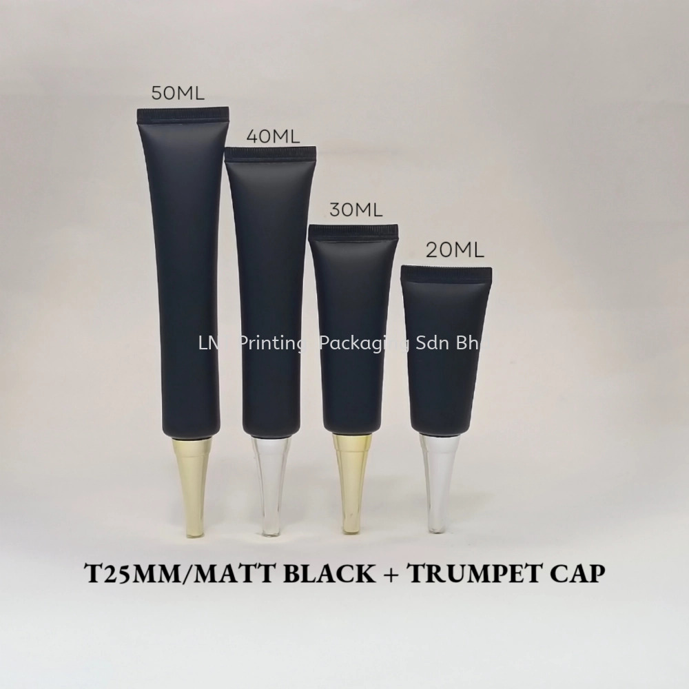 T25MM MATT BLACK WITH TRUMPET CAP