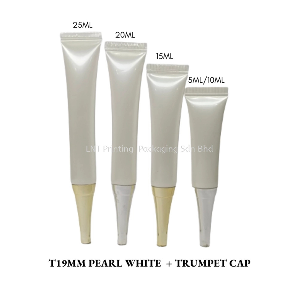 T19MM Pearl White With Trumpet Cap