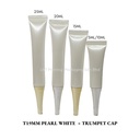 T19MM Pearl White With Trumpet Cap