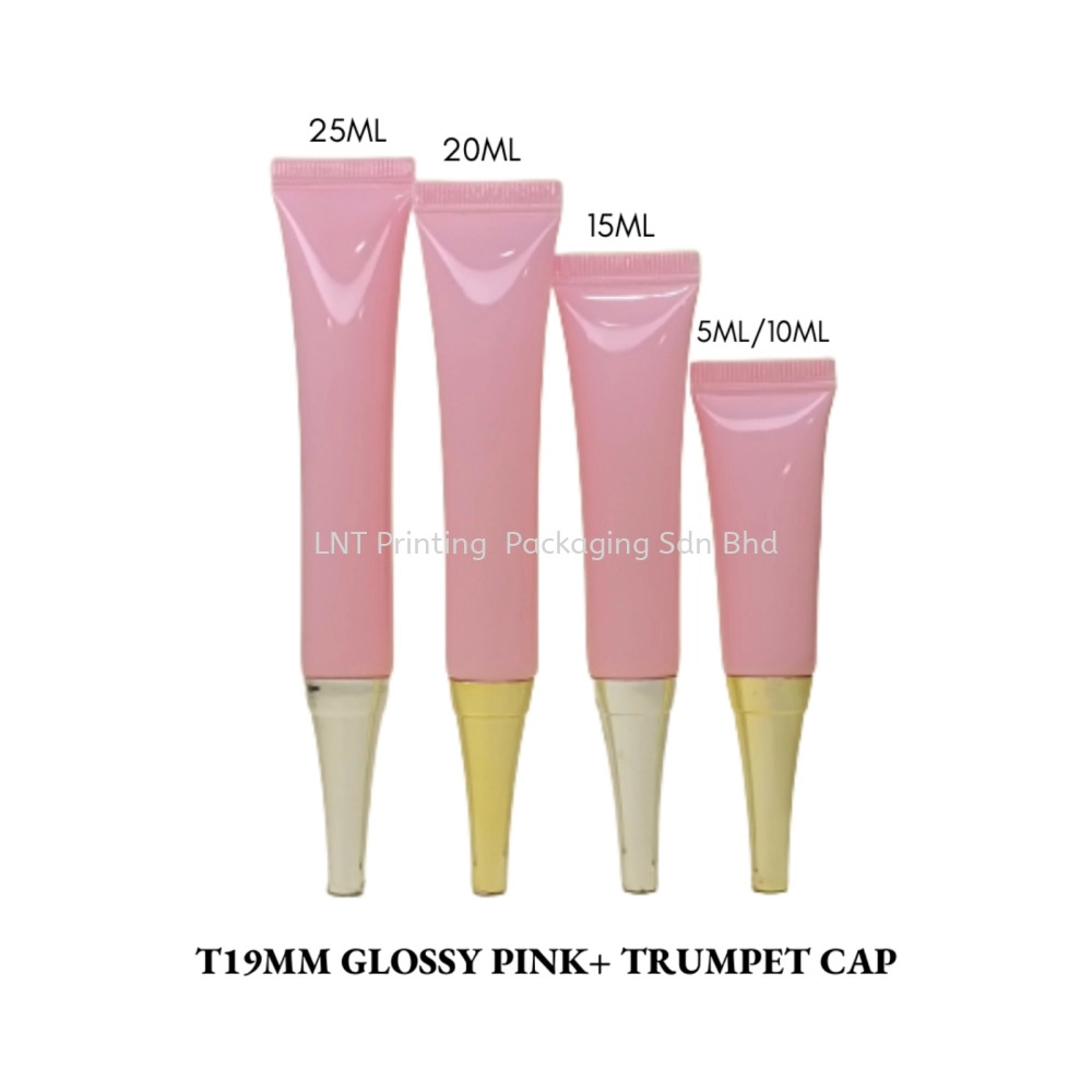 [T19MM Glossy Pink Soft Tube] T19MM Glossy Pink With Trumpet Cap