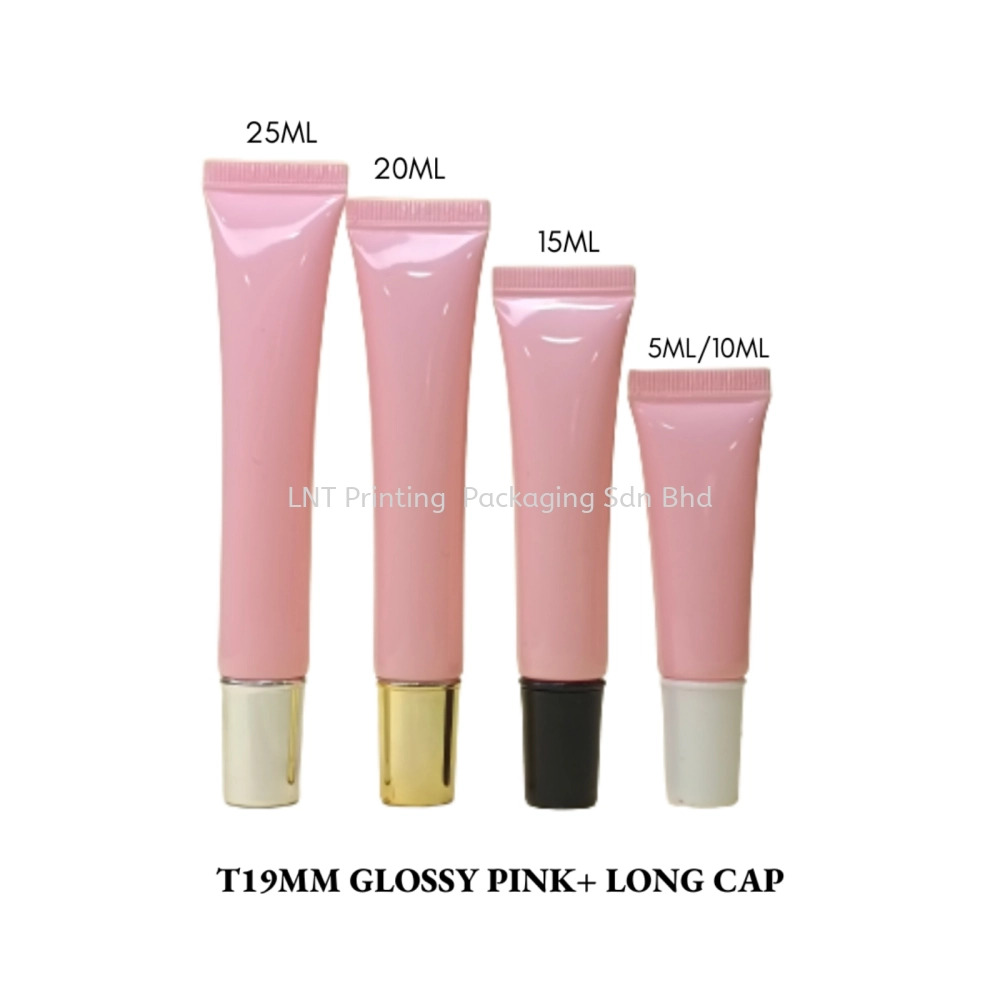 [T19MM Glossy Pink Soft Tube] T19MM Glossy Pink With Long Cap
