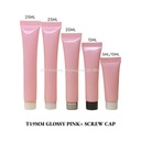 T19MM Glossy Pink With Screw Cap