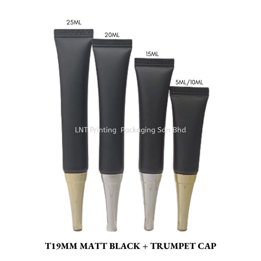 [T19MM MATT Black Soft Tube] T19MM Matt Black With Trumpet Cap