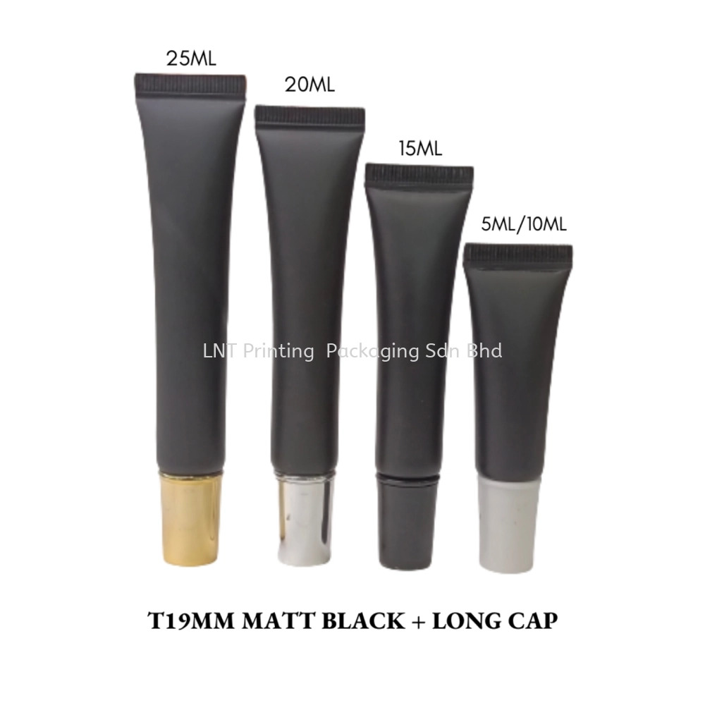 [T19MM MATT Black Soft Tube] T19MM Matt Black With Long Cap
